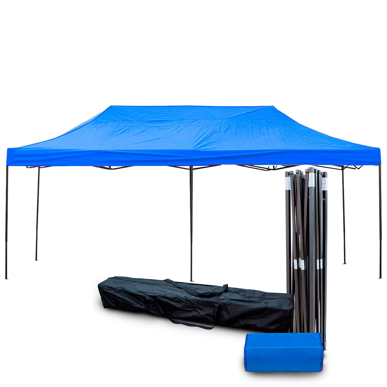 Foto 2 pulgar | Toldo Plegable KingsHouse 293421 color Azul 3x6 m