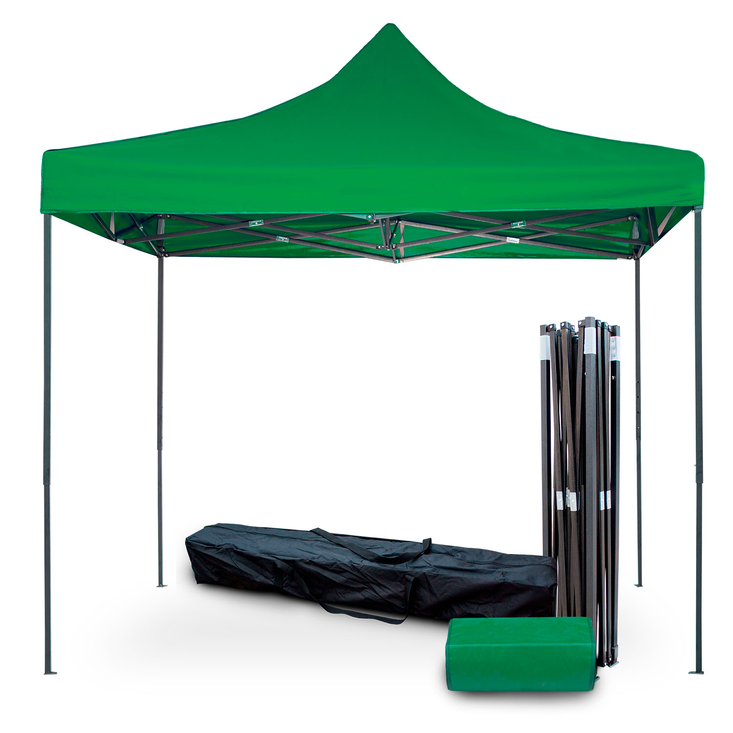 Foto 2 pulgar | Toldo Plegable KingsHouse 293412 color Verde 3x3 m + Bolsa Transportadora