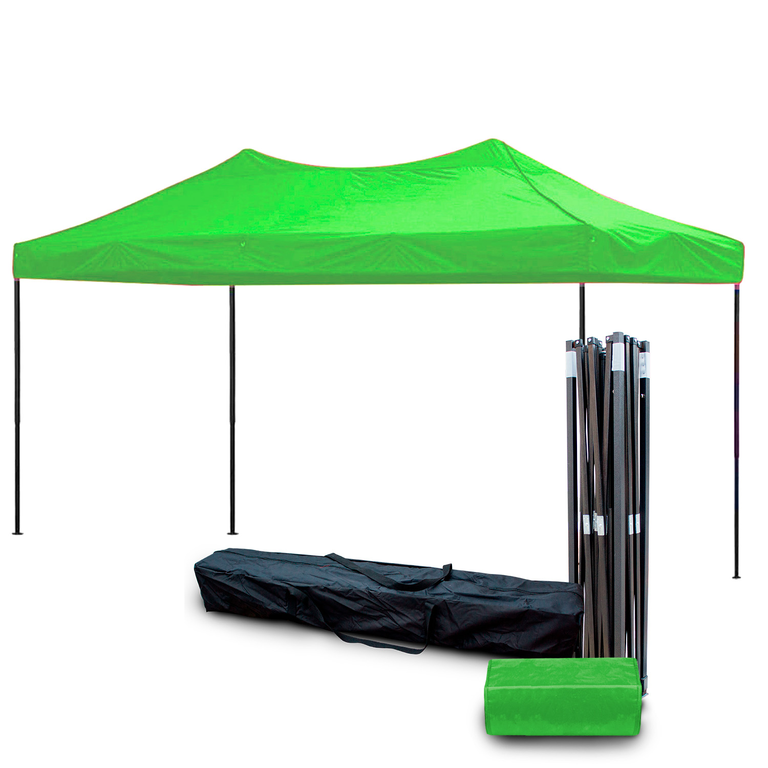 Foto 2 pulgar | Toldo Plegable KingsHouse 293416 color Verde 3x4.5 m + Bolsa de Transporte