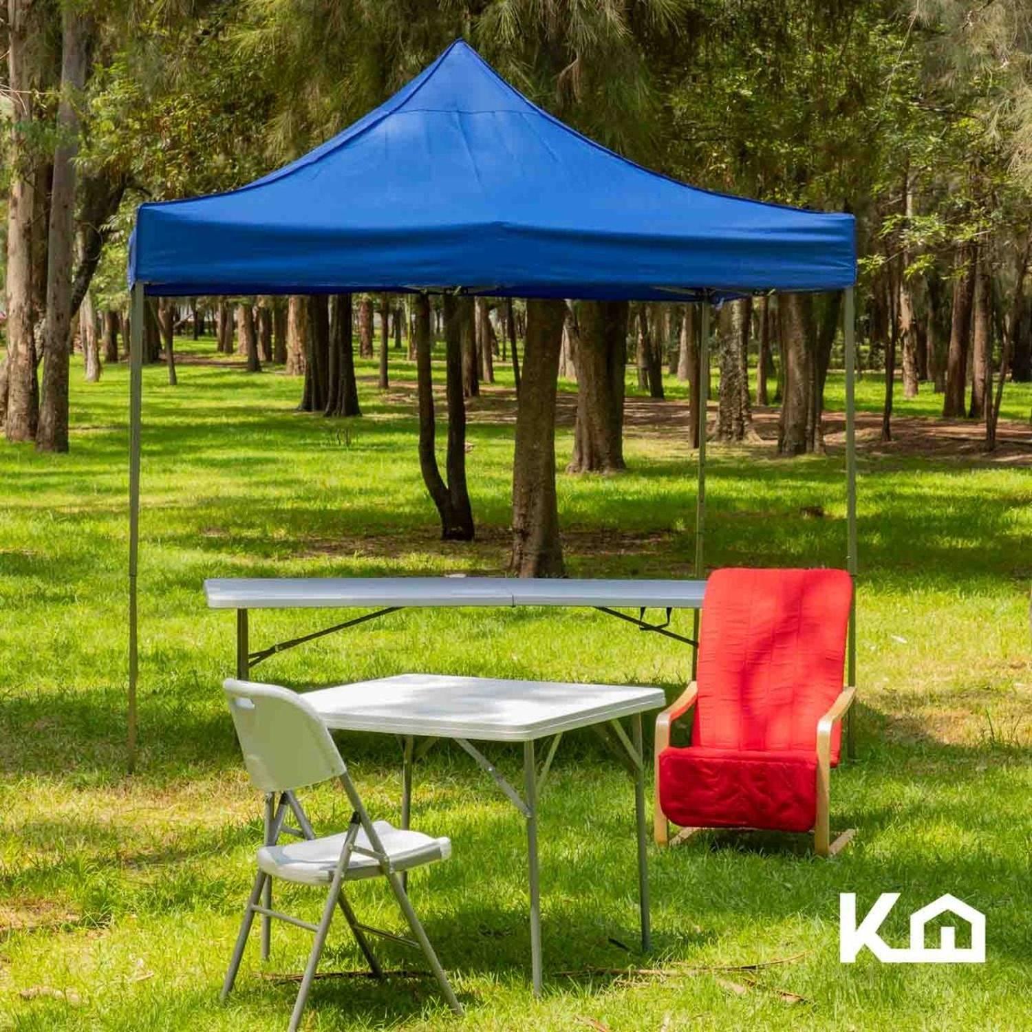 Foto 7 | Toldo Plegable KingsHouse 293406 color Azul 3x3 m