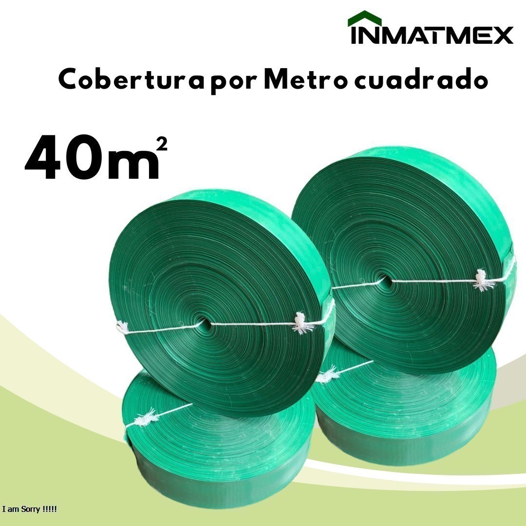 Foto 4 pulgar | Cinta Rompevientos Inmatmex color Verde 40 M