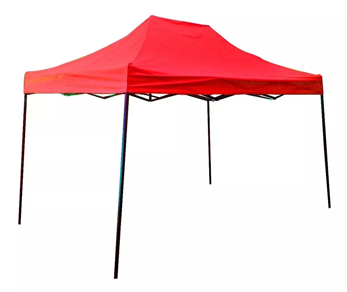 Toldo Genérico Plegable color Rojo 3 x 4.5 m