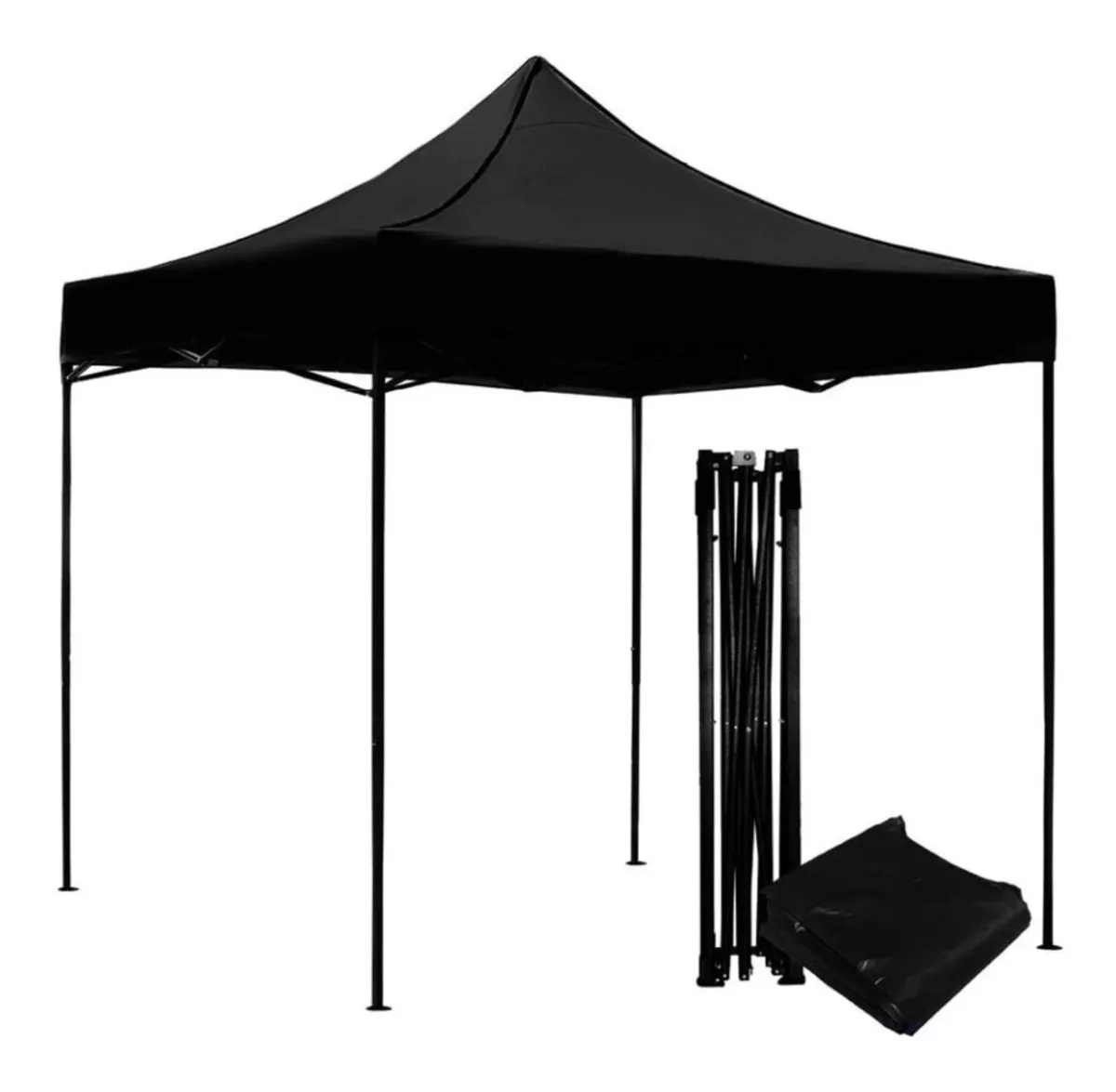 Foto 2 pulgar | Carpa Toldo TO-232705 color Negro 3 X 3 Reforzado Plegable Impermeable