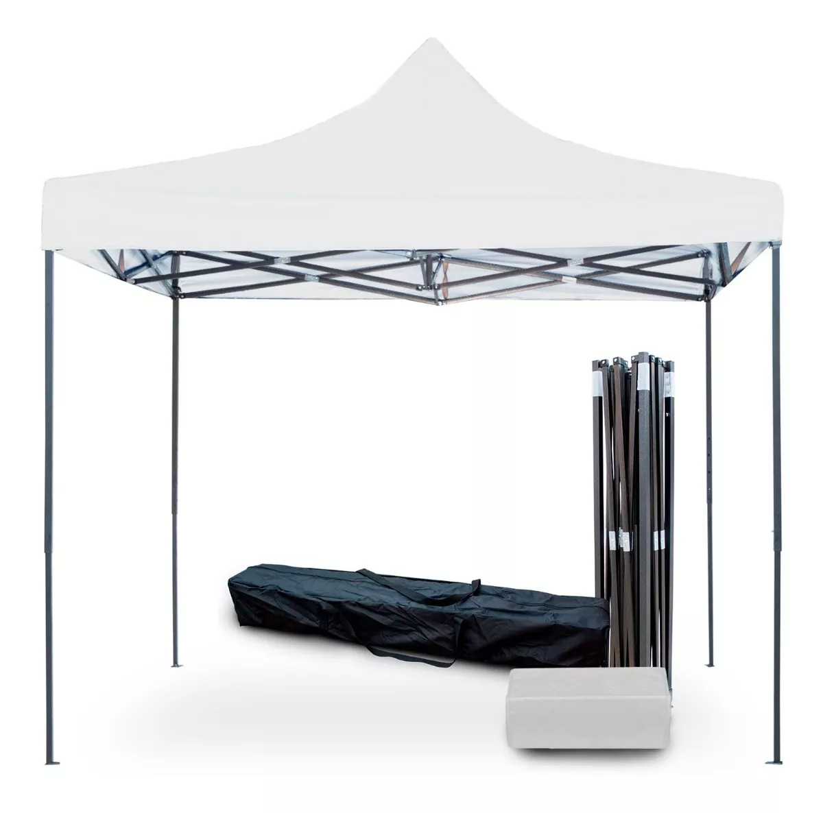 Toldo Carpa Impermeable Plegable Acero 3x3 m Jardín