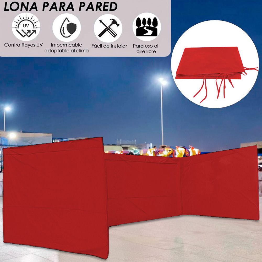 Foto 5 pulgar | Paredes para Toldo Iliosinova Rojo