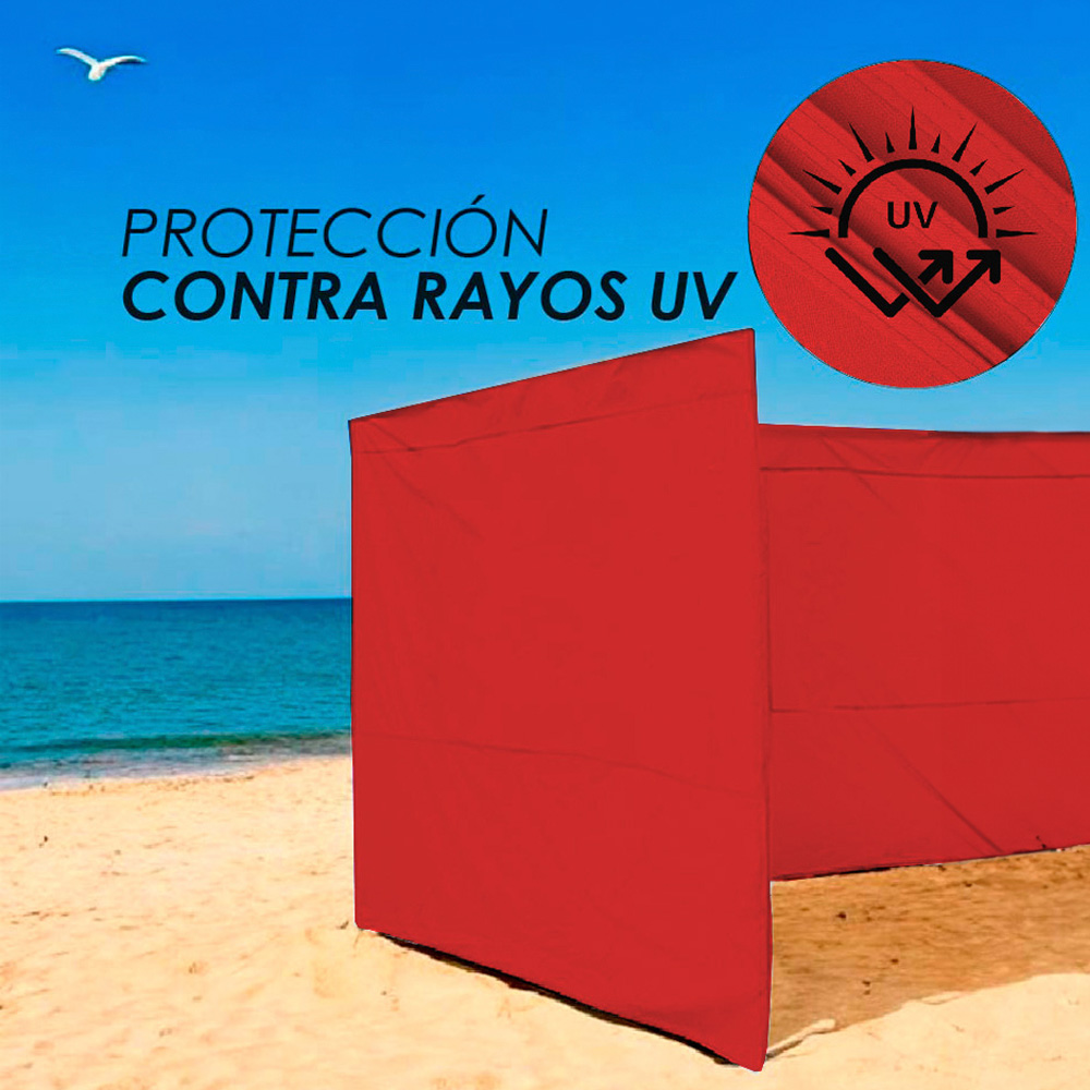 Foto 7 pulgar | Paredes para Toldo Iliosinova Rojo
