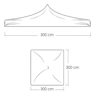 Foto 2 | Toldo Plegable Iliosinnova 3x3 m color Blanco