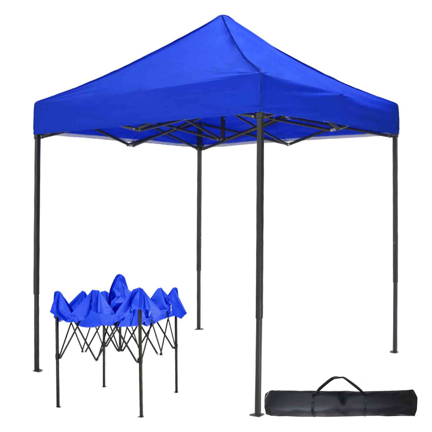 Foto 2 pulgar | Carpa Toldo 2x2 Plegable Jardimex con Maletín Impermeable 600d Azul