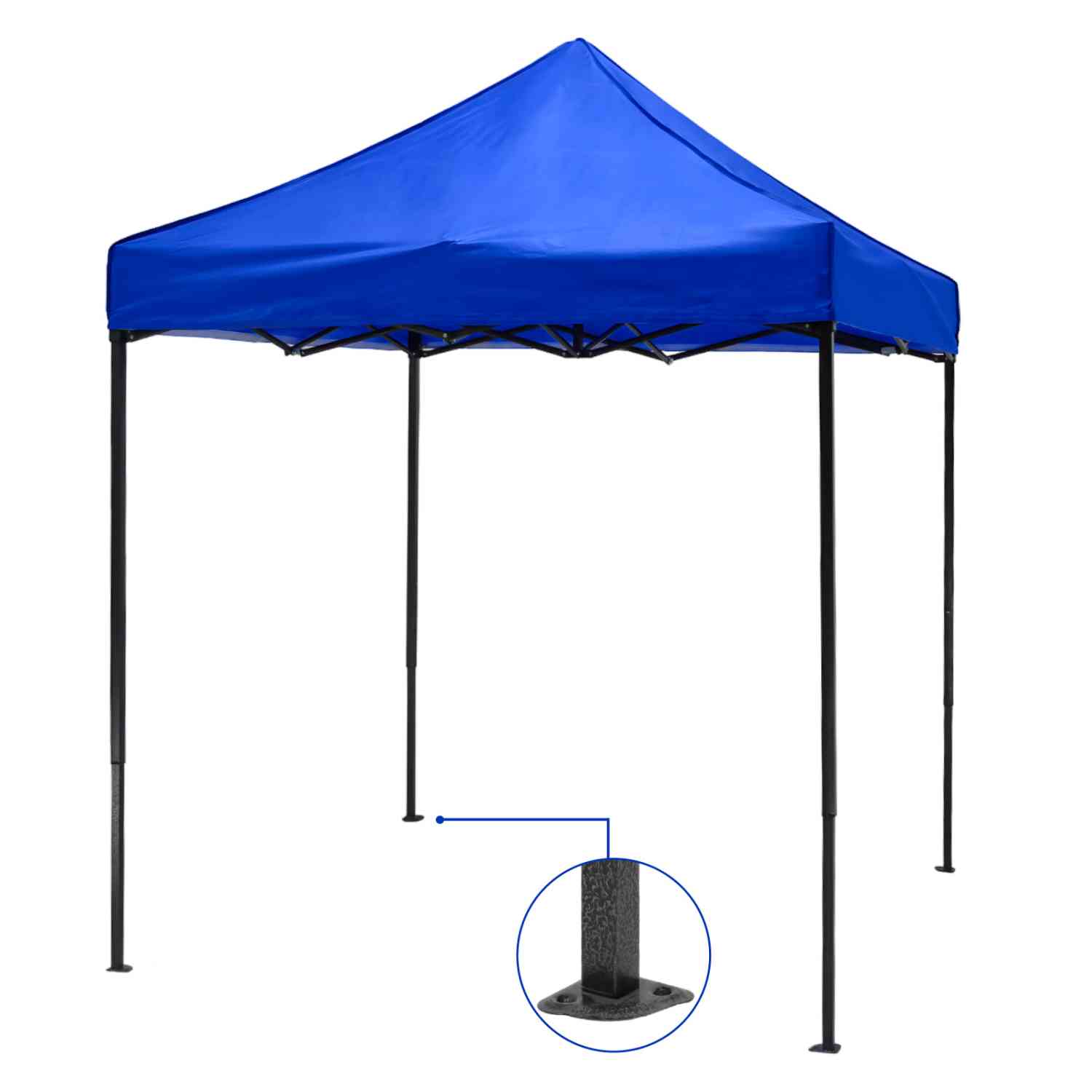 Foto 3 pulgar | Carpa Toldo 2x2 Plegable Jardimex con Maletín Impermeable 600d Azul