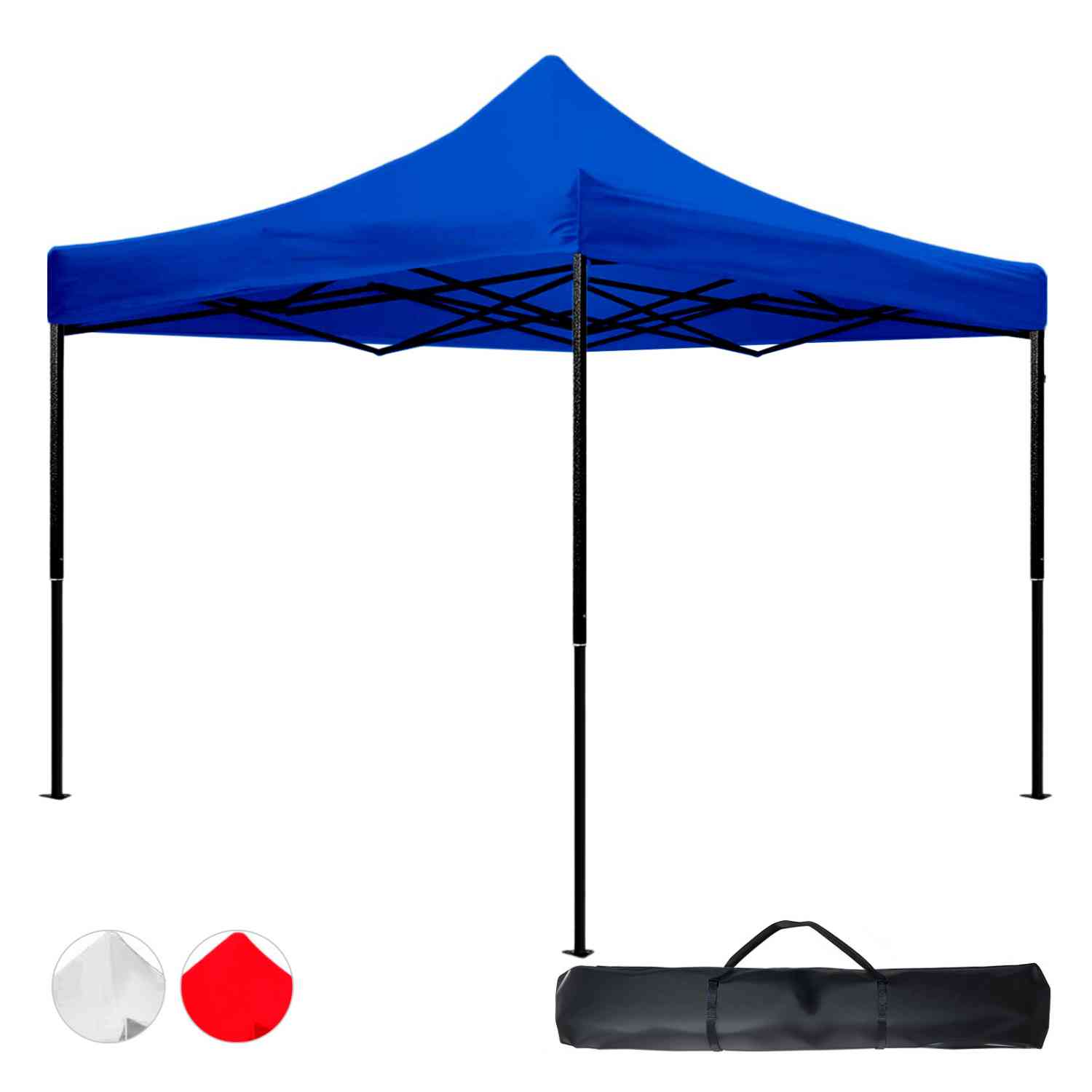 Foto 6 pulgar | Carpa Toldo 3x3 Plegable Con Maletin Impermeable 600d Azul