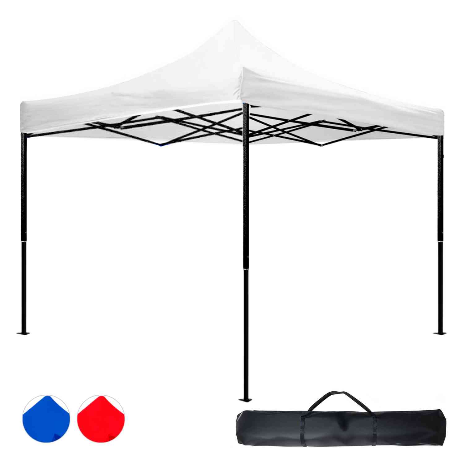 Foto 7 pulgar | Carpa Toldo 3x3 Plegable Con Maletin Impermeable 600d Blanco