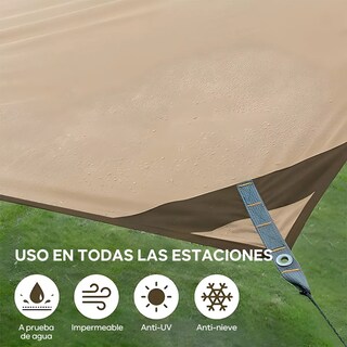 Foto 3 | Toldo Eo Safe Imports Esi9640 Plegable color Beige