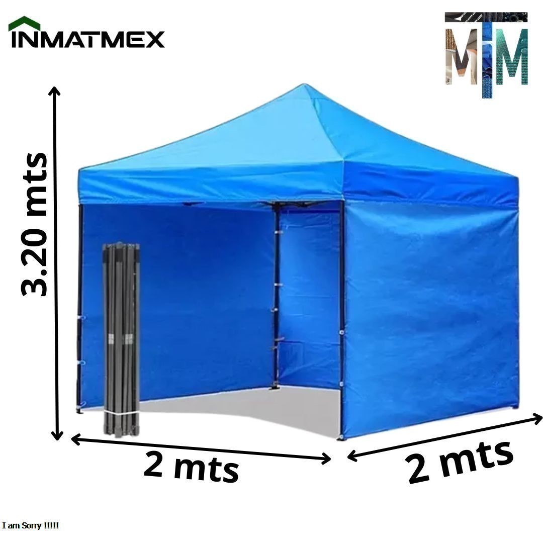 Foto 3 pulgar | Carpa 2x2 Azul Con Paredes