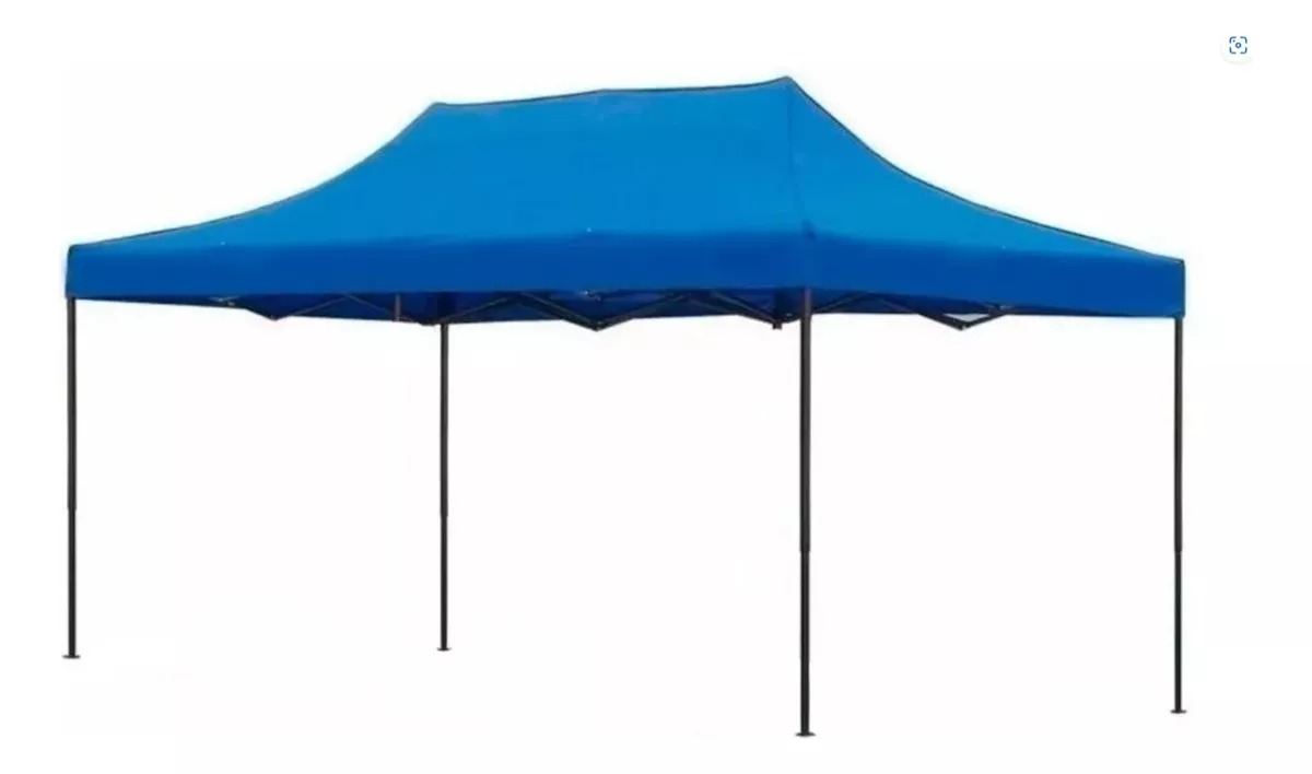 Foto 2 pulgar | Carpa Plegable Azul 3x4.5m con Protección UV y Fácil Montaje