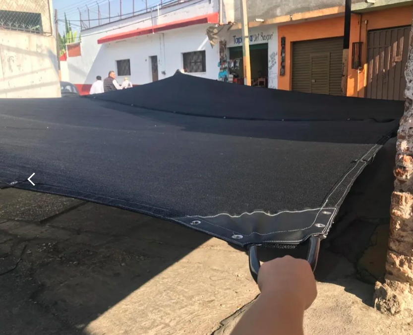 Foto 7 pulgar | Malla Sombra Negra 90% de Protección UV 4x7 con Refuerzo y Jaladeras