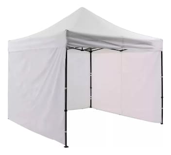 Foto 1 | Carpa Plegable Practiksa Blanca 3x3 m con Pared y Lona Impermeable