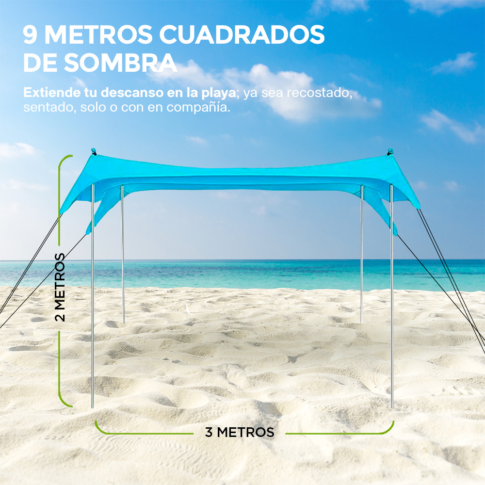 Foto 4 | Toldo para Playa Hikeo 83766-BU Azul