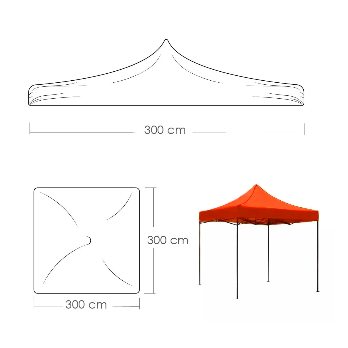 Foto 3 pulgar | Carpa Green Apple Rojo Impermeable