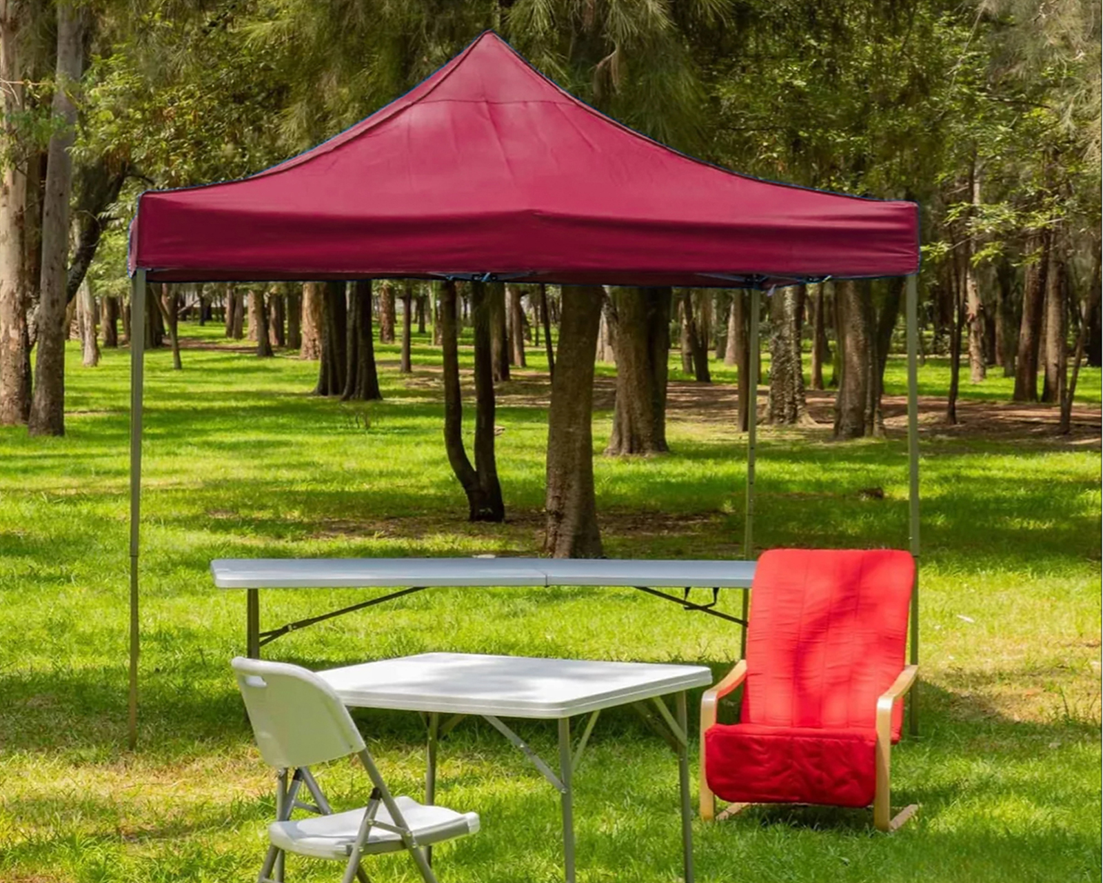 Foto 4 | Carpa Toldo Shopilinc Rojo Item55 2 X 2 Sin Bolsa