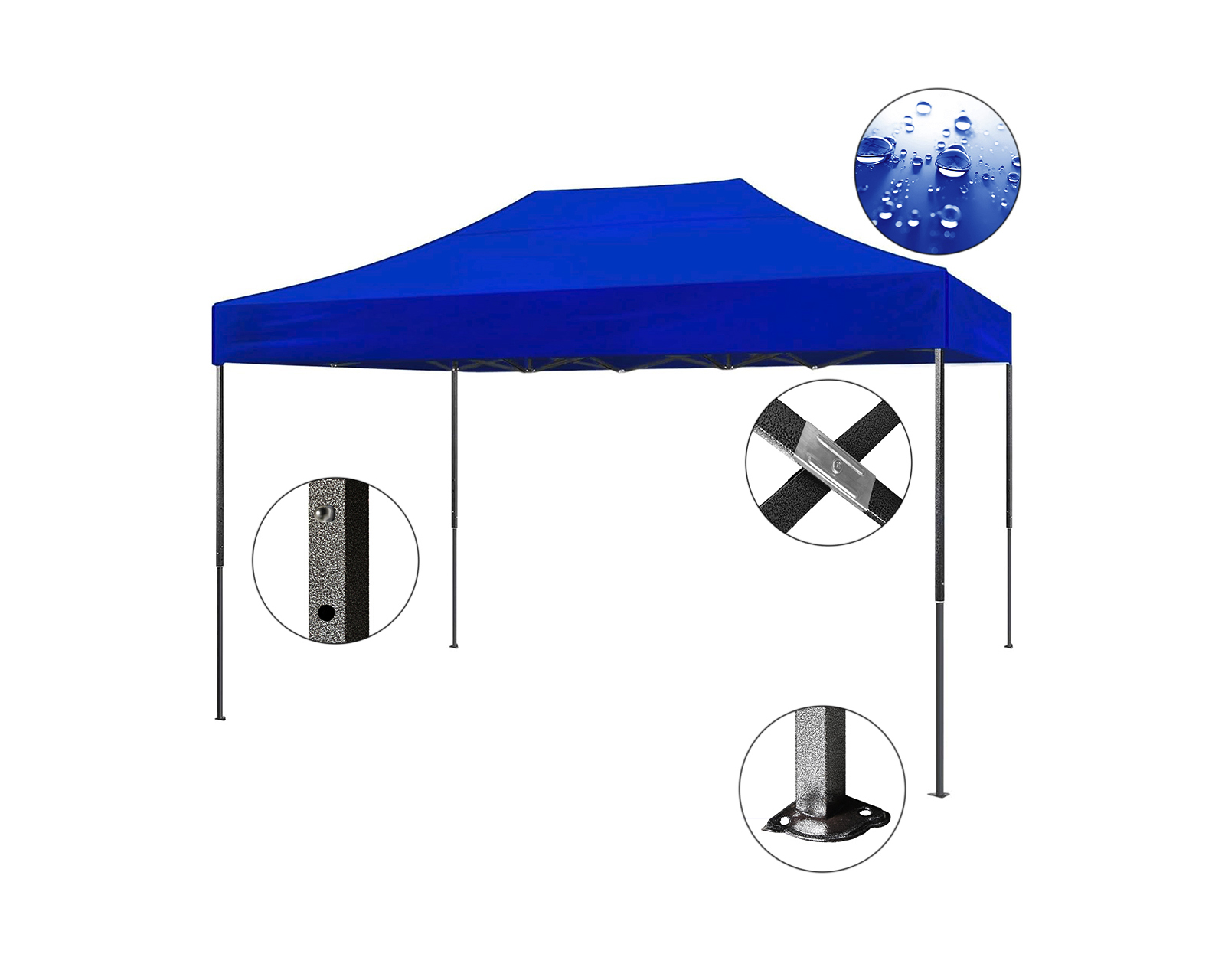 Foto 3 pulgar | Carpa Toldo Shopilinc Azul Item59 3 X 4.5 Sin Bolsa Sin Paredes