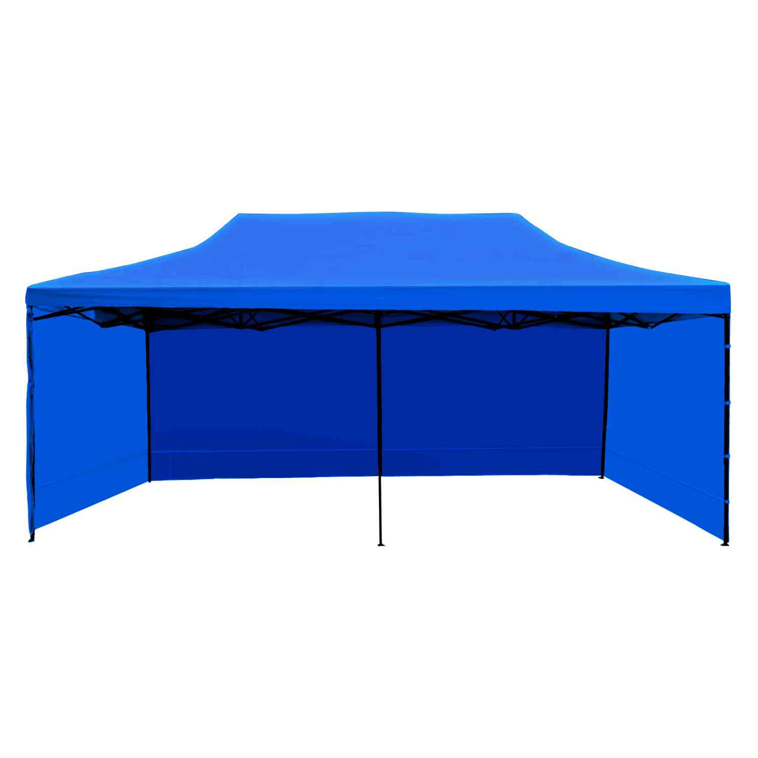 Foto 2 pulgar | Toldo Jardimex Azul Plegable 3 X 6 Paredes Impermeable Retráctil