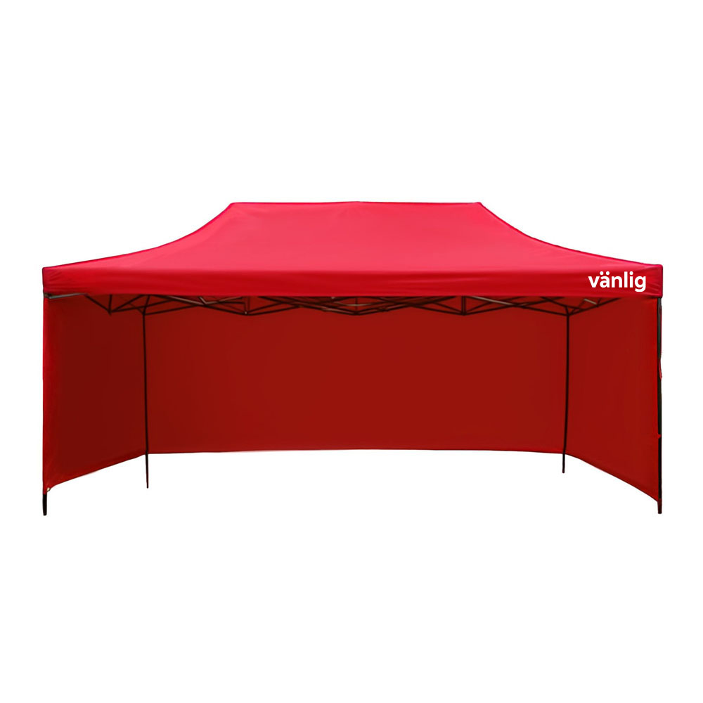 Foto 1 | Toldo Vanlig Rojo 3x4.5 m Plegable con Paredes y Techo