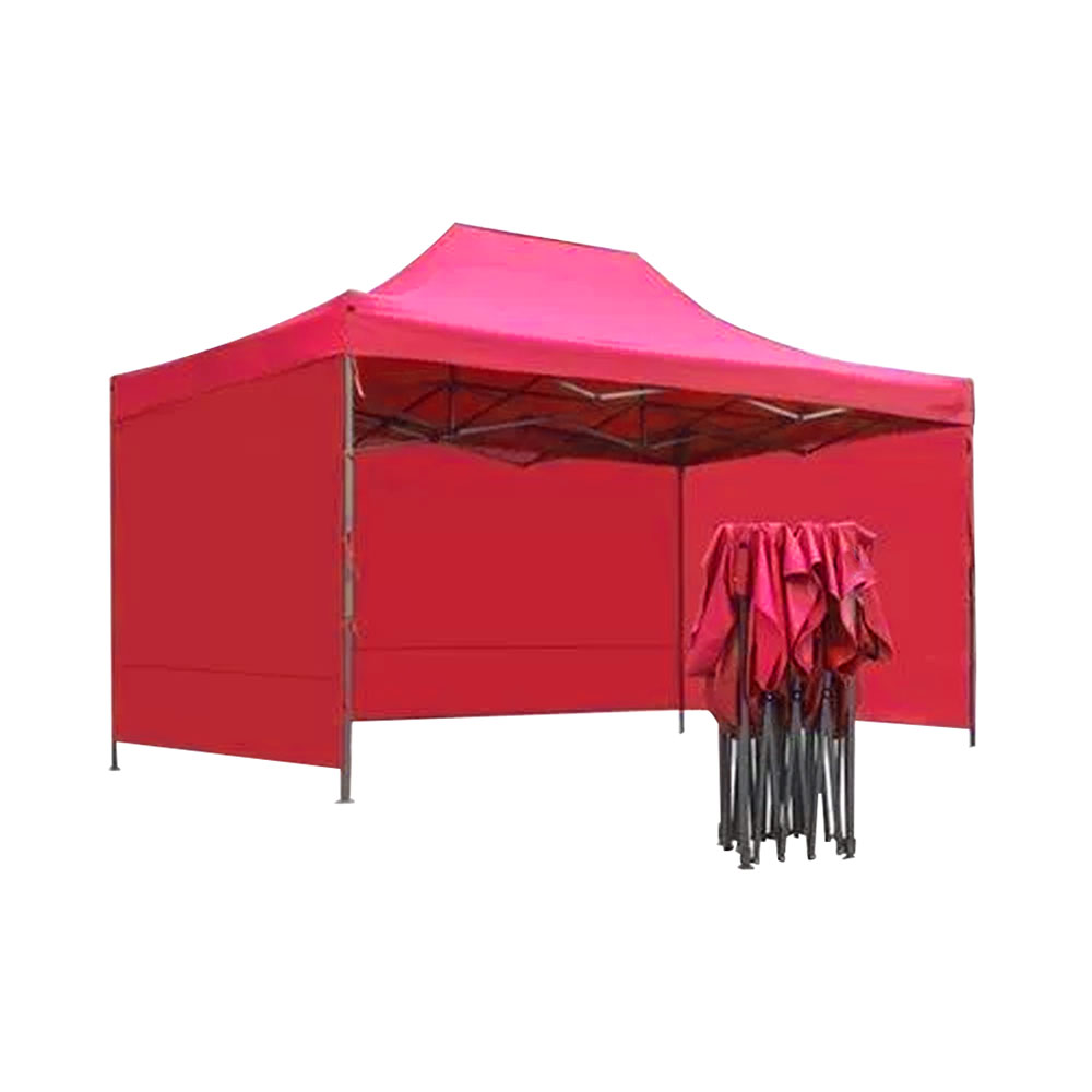 Foto 2 | Toldo Vanlig Rojo 3x4.5 m Plegable con Paredes y Techo