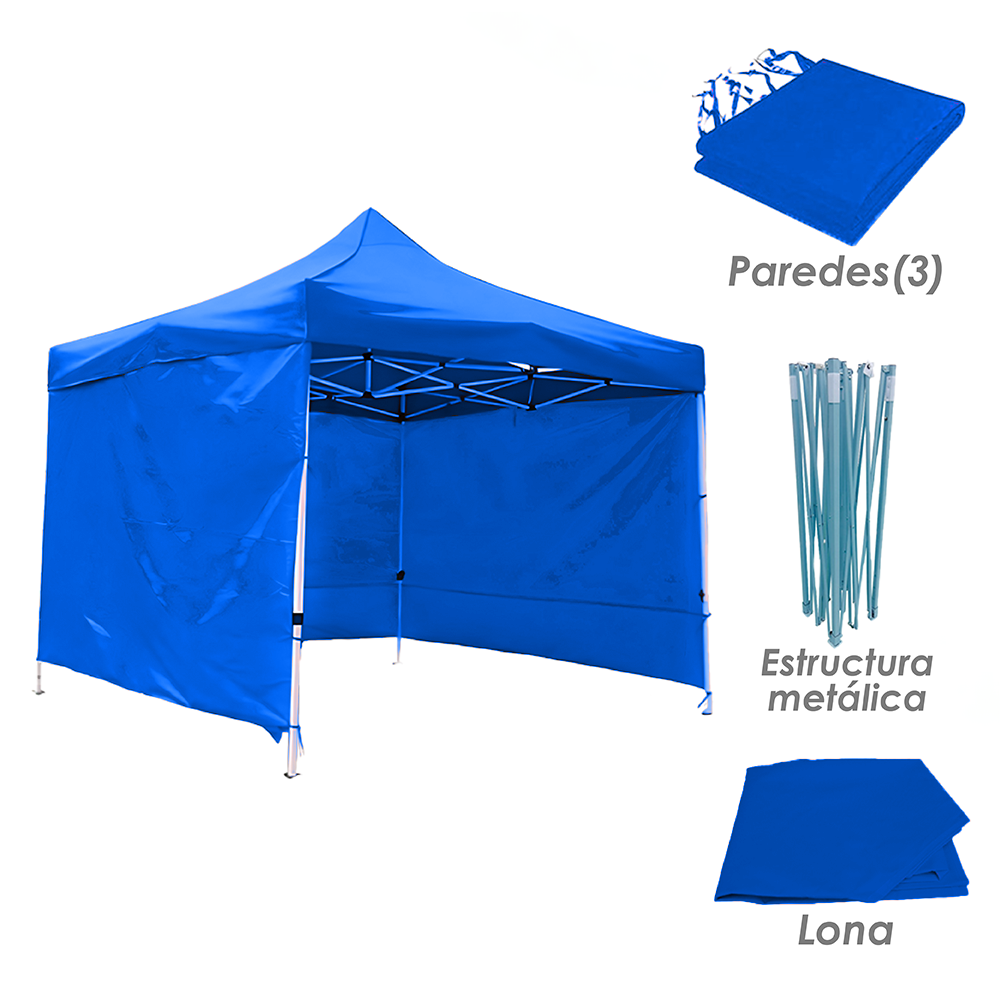 Foto 4 pulgar | Toldo Ilios Innova Plegable con Paredes 2 x 2 Azul
