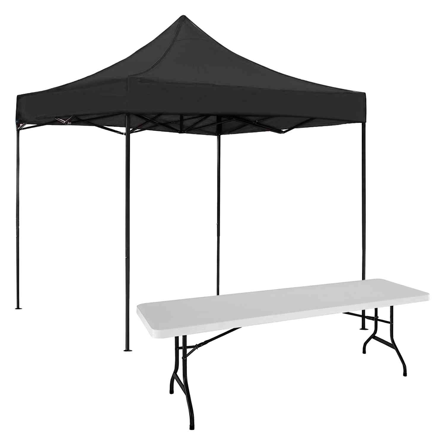 Foto 2 pulgar | Toldo Jardimex Negro con Mesa Plegable