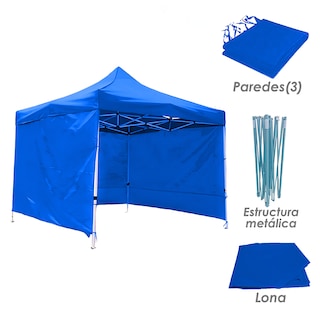 Foto 2 | Toldo Plegable Ilios Innova con Paredes 3 x 3 Azul