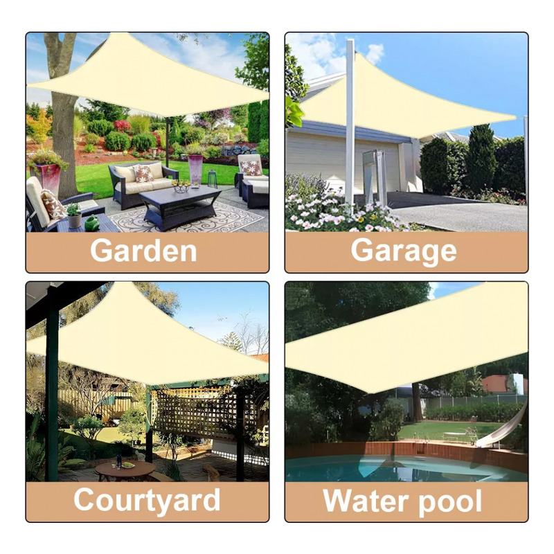 Foto 8 pulgar | Toldo Impermeable Con Protección Uv De 3 M X 5 M, Color Beige - Venta Internacional.