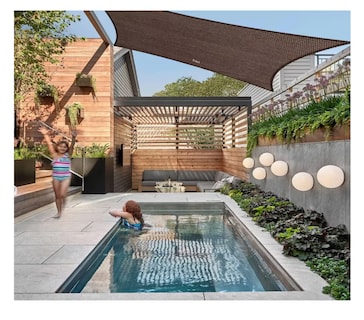 Foto 5 | Malla Sombra 3*4 M 90% Raschel para Jardín Reforzada Espesar Café