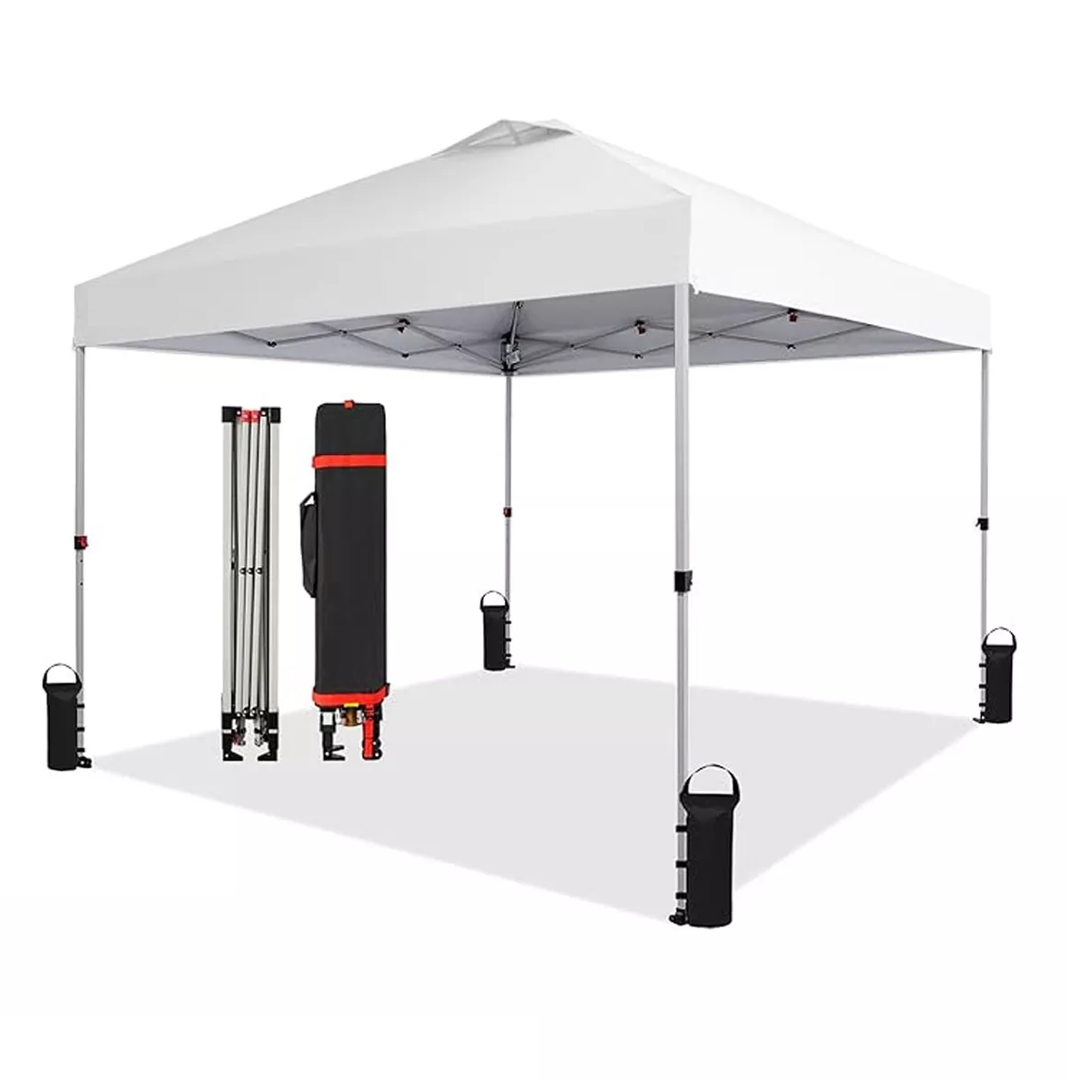 Foto 2 pulgar | Toldo Carpa Impermeable Plegable Acero 3x3m Bolsa De Peso Eo Safe Imports  Esi-16375 Blanco