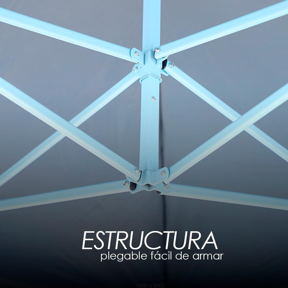 Foto 8 | Toldo Plegable Ilios Innova Con Paredes 3x3 Blanco