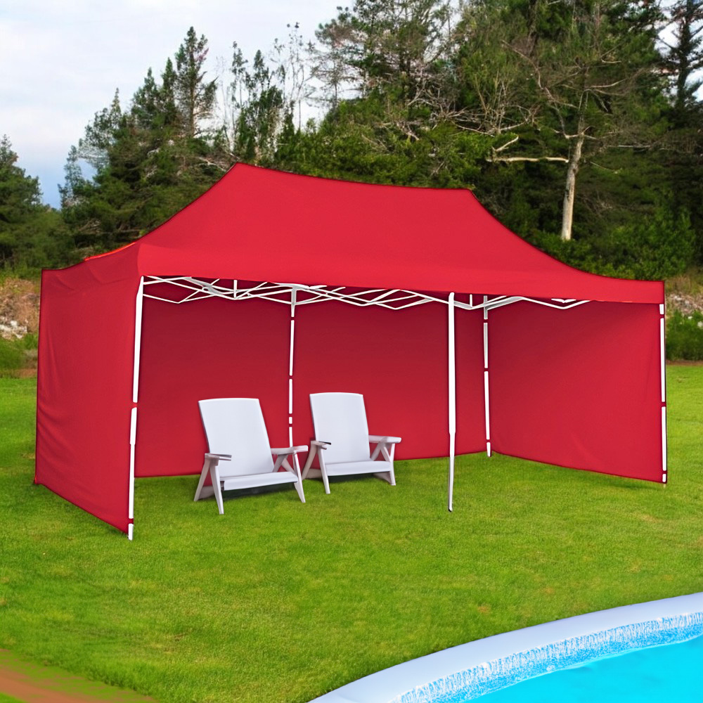 Foto 6 pulgar | Toldo Plegable Ilios Innova Con Paredes 3x6 Rojo