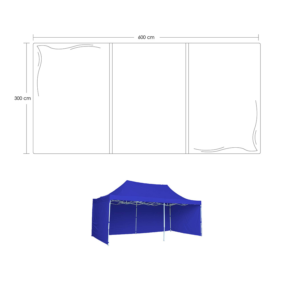 Foto 3 pulgar | Toldo Plegable Ilios Innova con Paredes 3x6 Azul