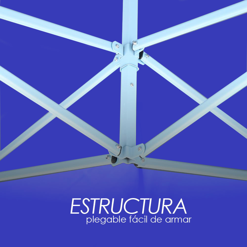 Foto 8 pulgar | Toldo Plegable Ilios Innova con Paredes 3x6 Azul