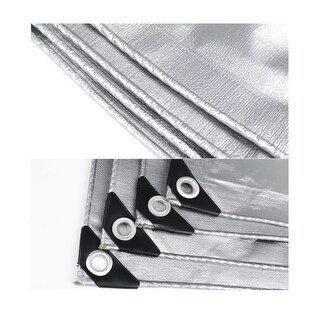 Foto 2 | Lona Reforzada 4 X 6 M Impermeable Para Jardin Exterior Eo Safe Imports Esi-17283 Gris