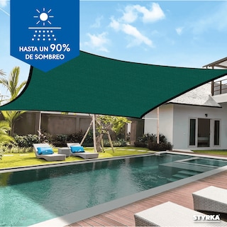 Foto 6 | Malla Sombra Styrka Raschel 90% 6x4 M Color Verde
