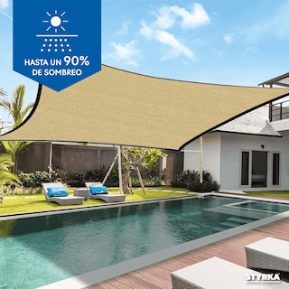 Foto 6 | Malla Sombra Styrka Raschel 90% 6x4 M Color Beige