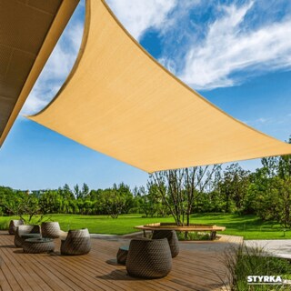 Foto 8 | Malla Sombra Styrka Raschel 90% 6x4 M Color Beige