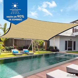 Foto 6 | Malla Sombra Styrka Raschel 90% 3x4 M Color Beige
