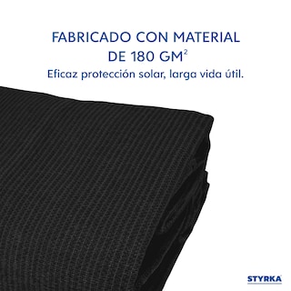 Foto 2 | Malla Sombra Styrka Raschel 90% 6x4 M Color Negro