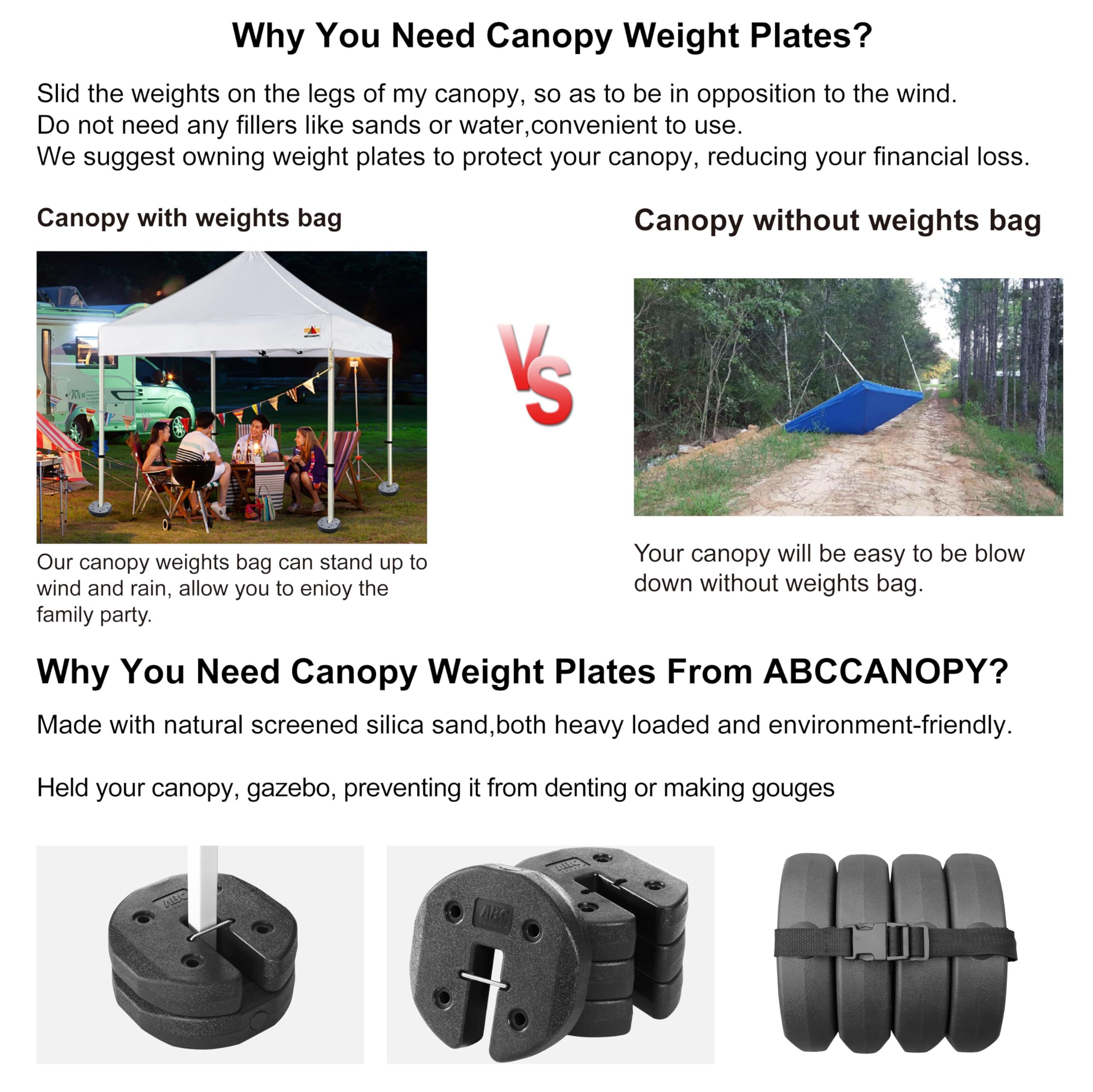 Foto 7 pulgar | Pesas para Toldo Abccanopy 4 Piezas de 3 kg C/U - Venta Internacional