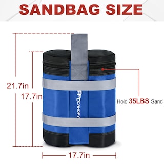 Foto 2 | Sacos De Arena Con Toldo Abccanopy Para Refugios Instantáneos De 63,5 Kg (azules) - Venta Internacional.