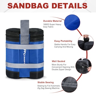 Foto 3 | Sacos De Arena Con Toldo Abccanopy Para Refugios Instantáneos De 63,5 Kg (azules) - Venta Internacional.