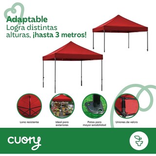 Foto 5 | Carpa Toldo Cuory Cuorpi2 Reforzado 3x3 Sin Pared