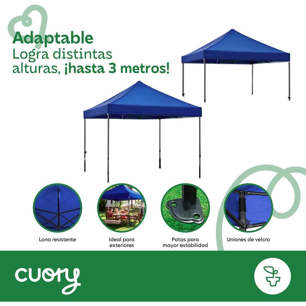 Foto 4 pulgar | Toldo Cuory Cuorpi2 Reforzado 3x3 m sin Pared