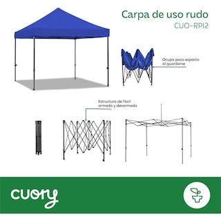 Foto 4 | Toldo Cuory Cuorpi2 Reforzado 3x3 m sin Pared