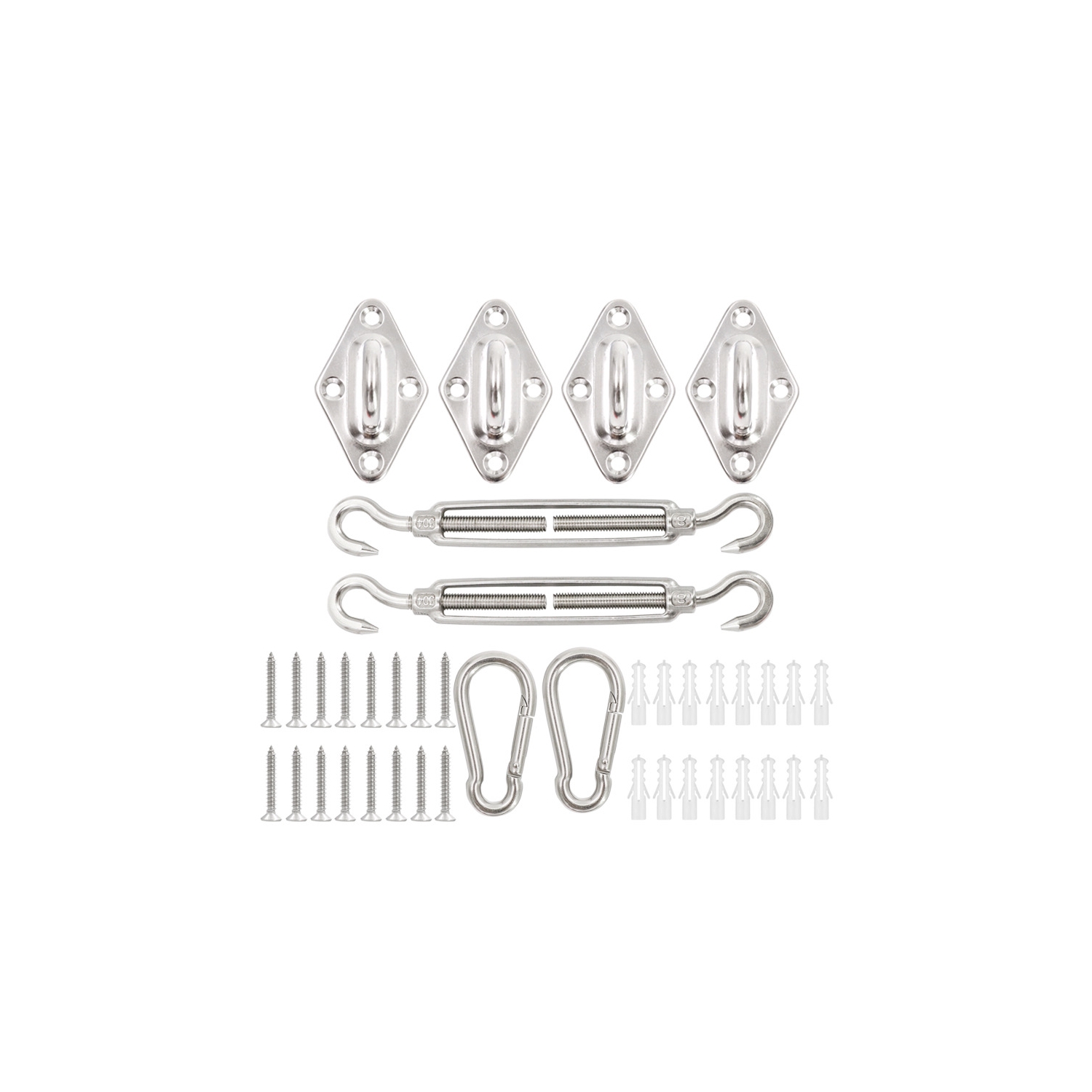 Kit De Anclaje Para Toldo De Vela, Acero Inoxidable 304 - Venta Internacional.